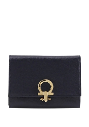 Ferragamo Pre-Owned 2010-2026 Leather Gancini Trifold Wallet small wallets - Black