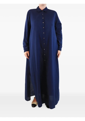 Xirena long-sleeve shirt maxi dress - Blue