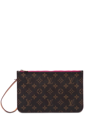 Louis Vuitton Pre-Owned 2017 Monogram Neverfull MM pouch - Brown