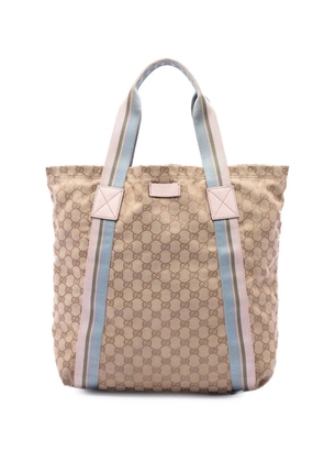 Gucci Pre-Owned 2016-2026 GG Canvas Web tote bag - Pink