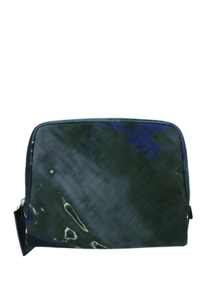 Fendi Pre-Owned 2010-2026 Zucca Gradient Canvas FF 1974 Toiletry Case clutch bag - Blue