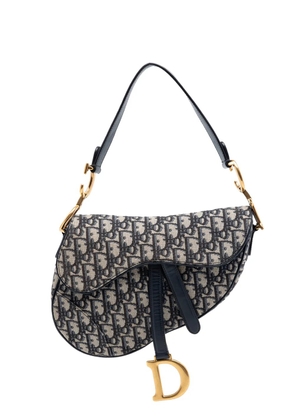 Christian Dior Pre-Owned 2020 Oblique Canvas Saddle Bag shoulder bag - Blue