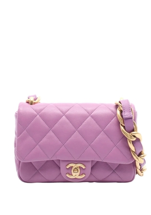 CHANEL Pre-Owned 2021-2026 Small Quilted Lambskin Funky Town Flap crossbody bag - Purple