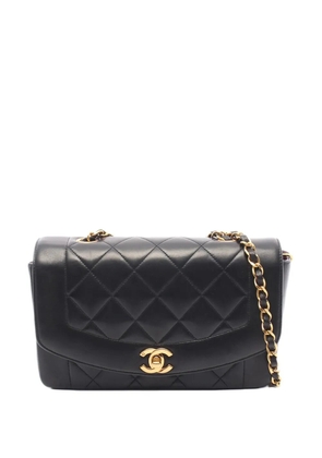 CHANEL Pre-Owned 1994-1996 Small Lambskin Diana Flap crossbody bag - Black