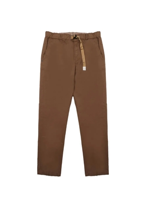 White Sand belted elasticated-waist trousers - Brown