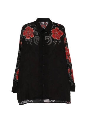 Yohji Yamamoto xRyu Ga Gotoku Studio printed shirt - Black