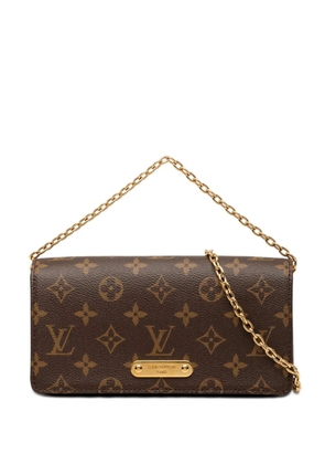 Louis Vuitton Pre-Owned 2021-2026 Monogram Lily Wallet On Chain satchel - Brown