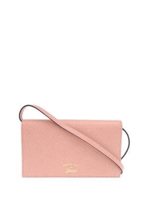 Gucci Pre-Owned 2000-2015 Dollar Calfskin Swing Wallet On Strap crossbody bag - Pink