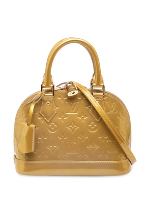 Louis Vuitton Pre-Owned 2012 Monogram Vernis Alma BB satchel - Gold