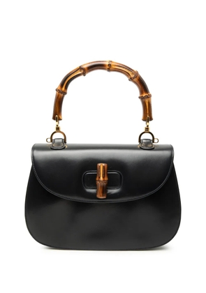 Gucci Pre-Owned 20th Century Calfskin Bamboo Night satchel - Black