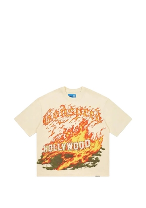 GODSPEED Hollywood Inferno 2 graphic-print T-shirt - Neutrals