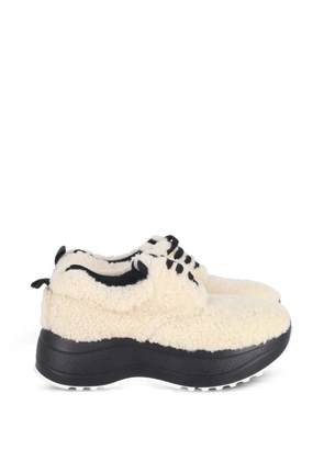 Celine Pre-Owned Delivery shearling sneakers - Neutrals