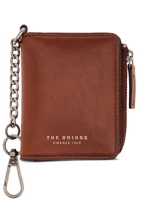 The Bridge chain-link leather wallet - Brown