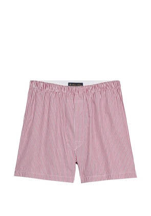 Brooks Brothers striped cotton boxers - Red