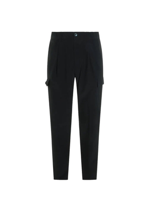 Herno pleated tapered pants - Black