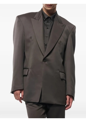 Omar Afridi peak-lapels single-breasted jacket - Grey