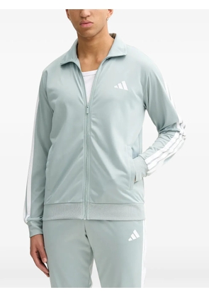 adidas striped logo sport jacket - Green