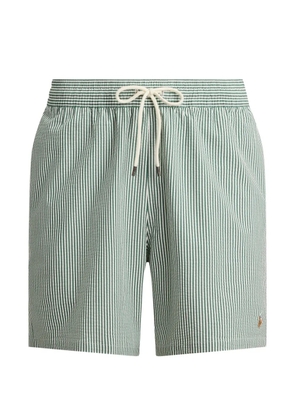 Polo Ralph Lauren striped seersucker swim trunks - Green