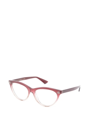 Gucci Eyewear Double G cat-eye glasses - Pink