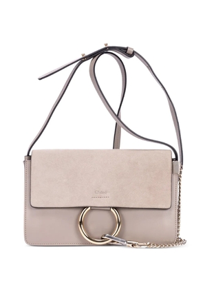 Chloé Pre-Owned Faye ring-detail shoulder bag - Neutrals