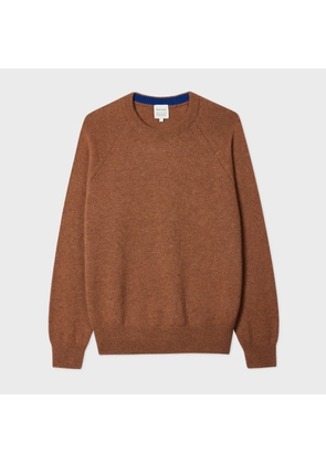Paul Smith Tan Brown Cashmere Crew Neck Sweater