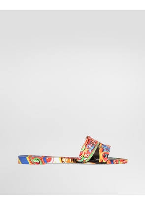 Dolce & Gabbana Beachwear - Woman Slides And Mules Multicolor 40