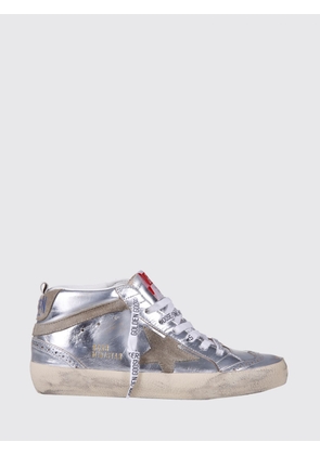 GOLDEN GOOSE Mid-Star Leather and Suede Trainers with Distressed Effect