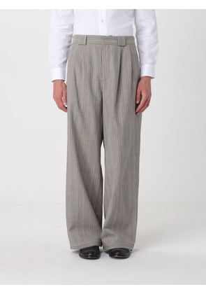 EMPORIO ARMANI Wide-Leg Trousers in Virgin Wool and Cotton Blend