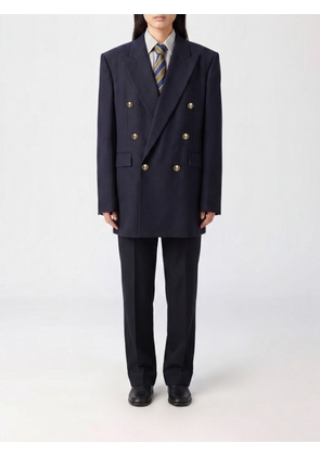 SAINT LAURENT Cropped Double-Breasted Wool Blazer