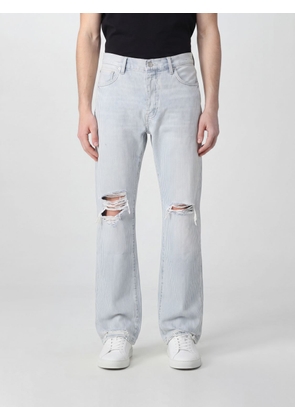 PURPLE Striped Straight-Fit Stretch-Denim Jeans