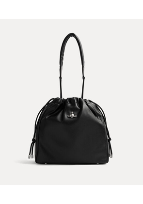Vivienne Westwood Hilary Bucket Bag Faux Leather Black