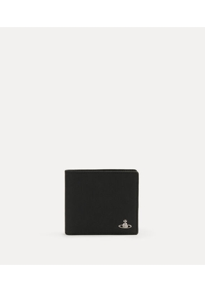 Vivienne Westwood Man. Billfold Wallet Leather Off-black One Size Men