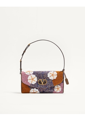 Valentino Garavani Valentino Garavani Devain Small Embroidered Shoulder Bag Woman MULTICOLOUR UNI