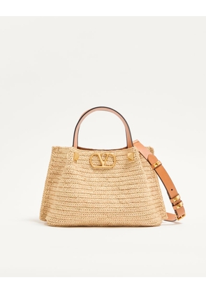 Valentino Garavani Valentino Garavani Small Raffia Shopping Bag Woman NATURAL UNI