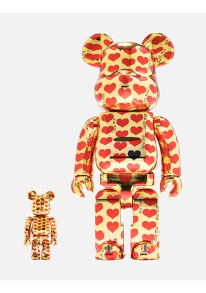 BE@RBRICK Gold Heart 100% + 400%