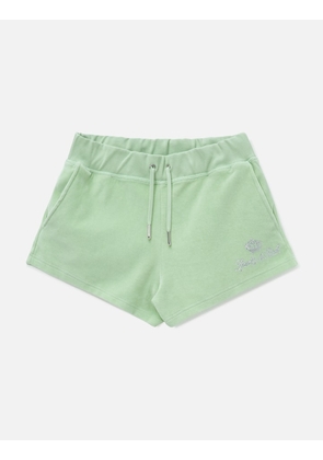 Sporty &amp; Rich X Juicy Couture Script Velour Short