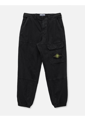 Organic Cotton Stretch Broken Twill 'OLD' Effect Cargo Trousers