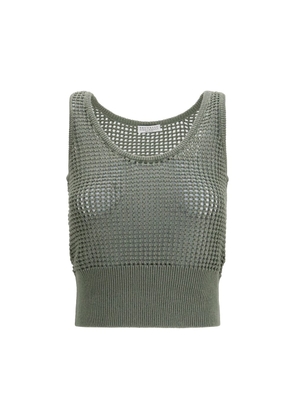 Brunello Cucinelli Bicolor Cotton Tank Tops - L
