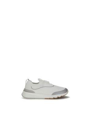 Brunello Cucinelli White Cotton Athletic Sneakers - EU41/US8
