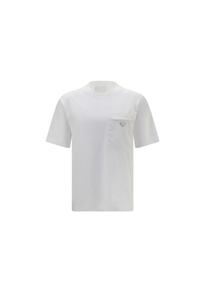 Prada White Cotton T-Shirt - M