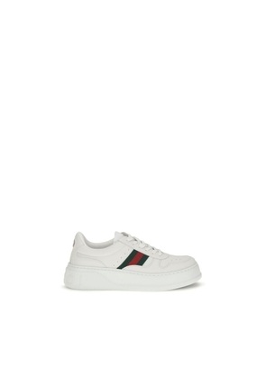 Gucci White Calf Leather Bos Taurus Chunky Sneakers - EU43/US10
