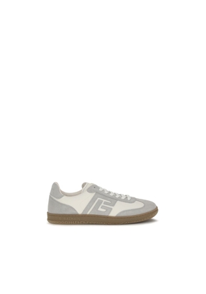Balmain White Calf Leather Bos Taurus Athletic Sneakers - EU40/US7