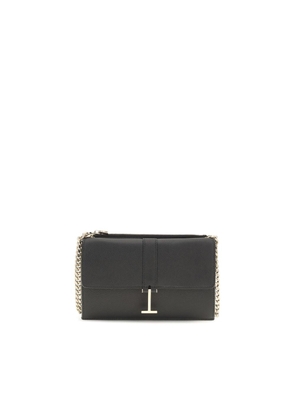 Tom Ford Black Calf Leather Bos Taurus Shoulder Bag