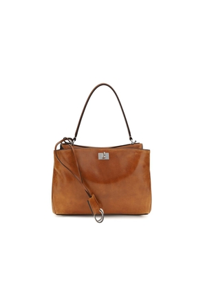 Balenciaga Brown Lamb Ovis Aries Aries Handbag