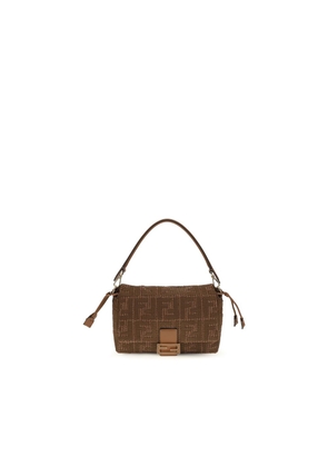 Fendi Brown Raffia Shoulder Bag