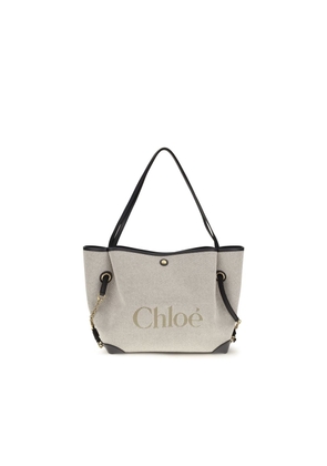 Chloé Gray Cotton Shoulder Bag