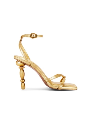 Cult Gaia Maddie Sandal in Metallic Gold. Size 37. Also in 38, 39, 40.