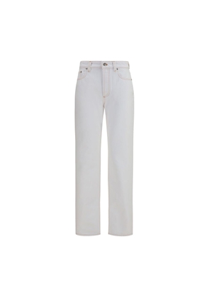Versace White Cotton High-Waisted Jean - 26
