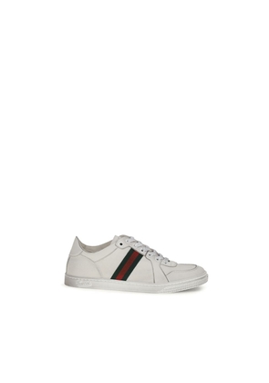 Gucci White Calf Leather Bos Taurus Athletic Sneakers - EU37/US7