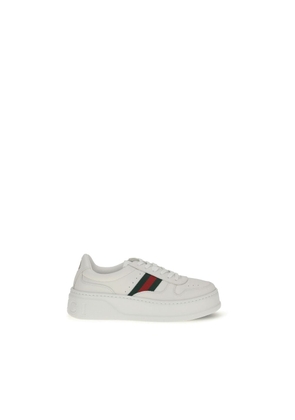 Gucci White Calf Leather Bos Taurus Chunky Sneakers - EU36/US6